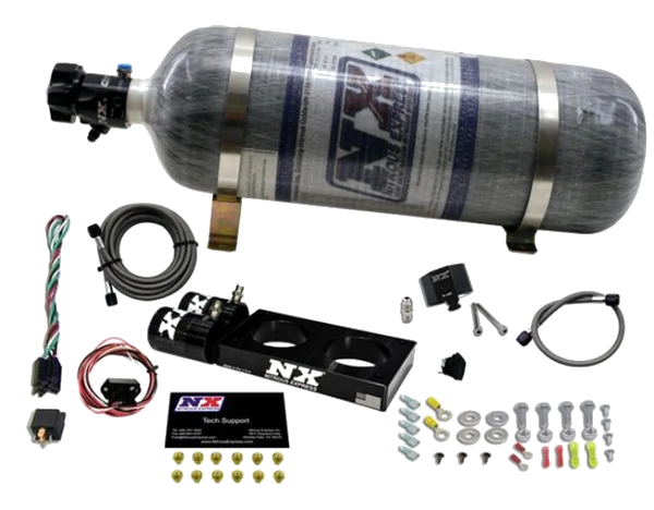 3 Valve Plate System with 12Lb Composite Bottle for Ford Mustang 4.6L (35-150Hp) Nitrous Express NX 20947-12