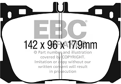 DPX3070 Klocki hamulcowe ULTIMAX2 EBC Brakes Mercedes-Benz