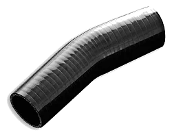 Silikonowe kolanko redukcyjne 23' 80/89mm Czarny - 002380/89-B