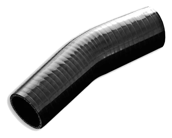 Silikonowe kolanko redukcyjne 23' 80/89mm Czarny - 002380/89-B
