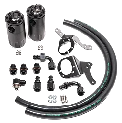 Dual Catch Can Kit for Ford Mustang GT 15-17 Fluid Lock Radium Engineering