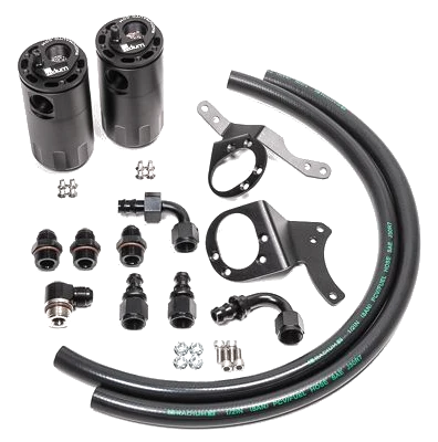 Dual Catch Can Kit for Ford Mustang GT 15-17 Fluid Lock Radium Engineering