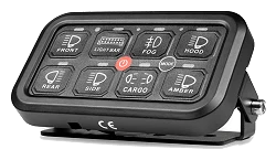 Panel przełączników Purelux Multi-switch Dashboard Controller Bluetooth RF 8 przycisków 12V 24V