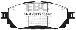 DPX2373 Klocki hamulcowe ULTIMAX2 EBC Brakes Toyota Innova AN140