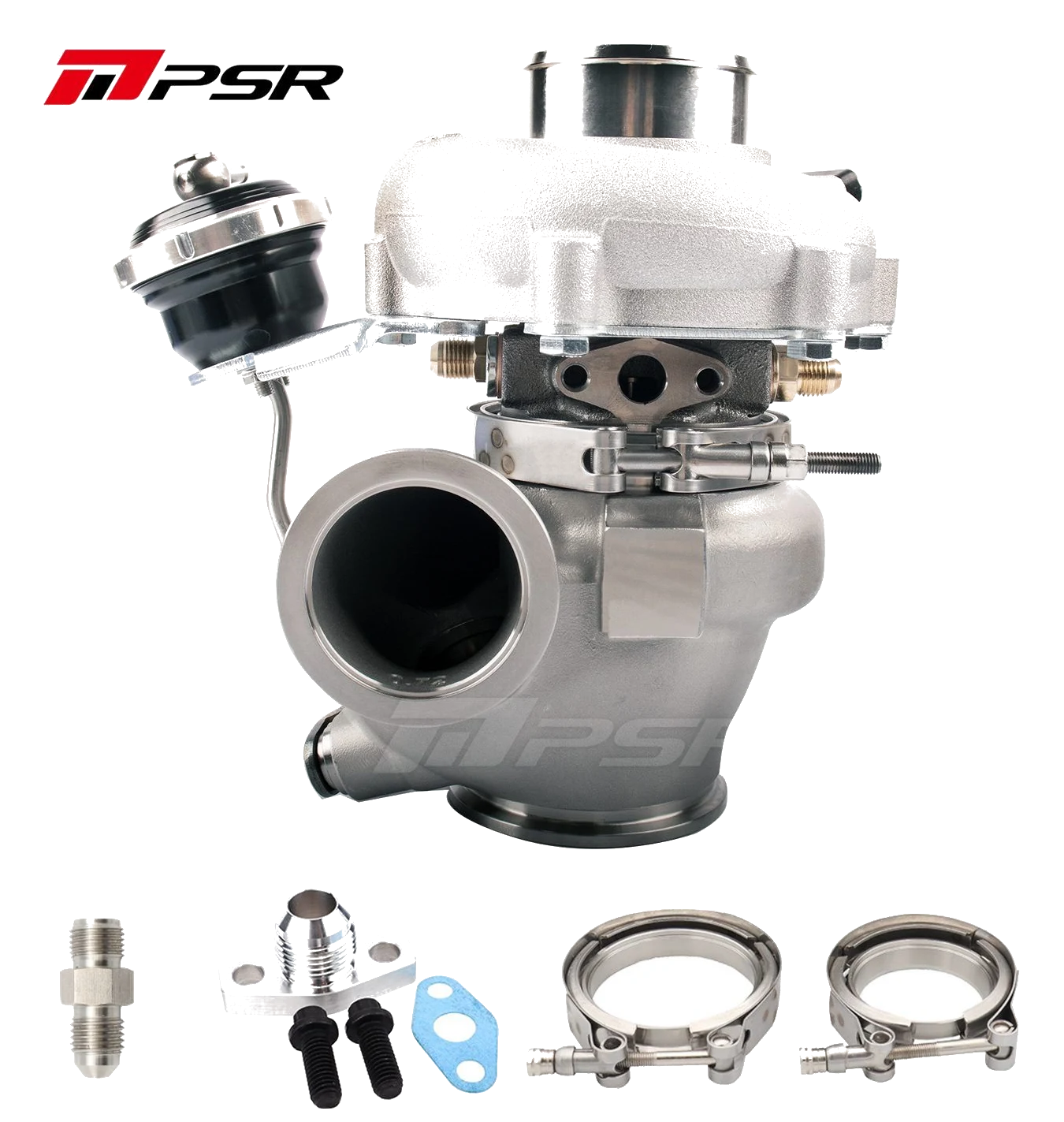 Turbosprężarka Pulsar PSR 5449G 660HP .72 stal nierdzewna 2.5" V-Band wlot 3" V-Band wylot łożyska kulkowe