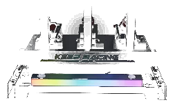Sim Ray Bar Listwa Świetlna RGB dla Pedalbox P1000 SIMAGIC Symulator Simracing