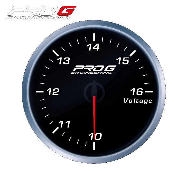 Wskaźnik Pro G Race Series RS, Woltomierz WHITE 60mm