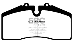 DP41014R Klocki hamulcowe YELLOWSTUFF EBC Brakes Audi RS2 8C Porsche BMW ALPINA B3 GT3 Ford Saleen Mustang Porsche 911 964 Holden Australia and New Zealand Avalanche Commodore VZ Holden HSV