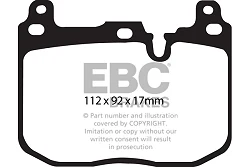 DP42130R Klocki hamulcowe YELLOWSTUFF EBC Brakes BMW 1 Series F20 114 1 Series F20 116 1 Series F20 118 1 Series F20 120 1 Series F20 125 1 Series F20 M135 1 Series F20 M140 1 Series xDrive