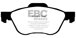 DP1376 Klocki hamulcowe ULTIMAX2 EBC Brakes Nissan Primera P11 Primera W11 Primera P11 GT