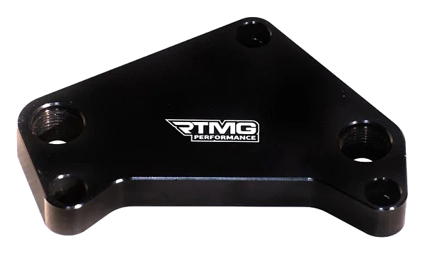 RTMG Performance DSG DQ250 Transmission Upgrade Oil Cooler Adapter Plate with AN10 Fitting Black