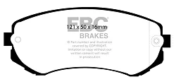 DP61279 Klocki hamulcowe GREENSTUFF EBC Brakes Nissan Patrol Y61