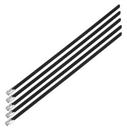 Nuke Performance opaski zaciskowe ze stali nierdzewnej 7.9 mm x 350 mm 5 szt czarne