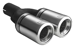 Uniwersalna końcówka tłumika okrągła 80mm długość 160mm średnica montażowa 45mm - N2-07-2K/45