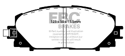 DP1817/2 Klocki hamulcowe ULTIMAX2 EBC Brakes Lexus CT200h Toyota Prius ZVW30 Prius ZVW50 Prius Plugin ZVW35 - DP1817/2