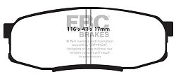 DP51816NDX Klocki hamulcowe BLUESTUFF NDX EBC Brakes Lexus LX450 LX570 Toyota Landcruiser URJ202 Landcruiser UZJ200 Landcruiser URJ200 Landcruiser Landcruiser VDJ200 Sequoia Lexus LX570 Toyo