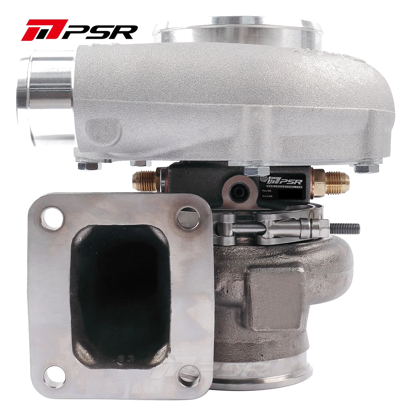 Turbosprężarka Pulsar PSR 6862G 1050HP .63 Stal nierdzewna T4 Open wlot 3" V-Band wylot Łożyska kulkowe