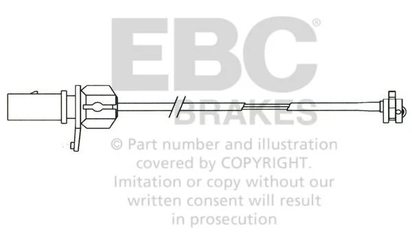 EFA110 Czujnik zużycia klocków hamulcowych EBC Brakes Volkswagen Passat B5