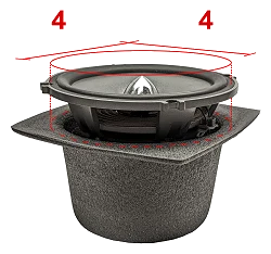 Akustyczne koszyki głośnikowe (2szt) DEI Boom Mat, - 100mm Slim