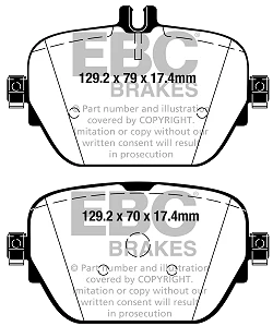 DP42314R Klocki hamulcowe YELLOWSTUFF EBC Brakes Mercedes-Benz CLS Coupe C257 CLS450 4Matic CLS Coupe C257 CLS53 AMG 4Matic Mercedes-Benz CLS53 AMG C257 CLS450 C257 E53 AMG W213 E450 W213 EQ