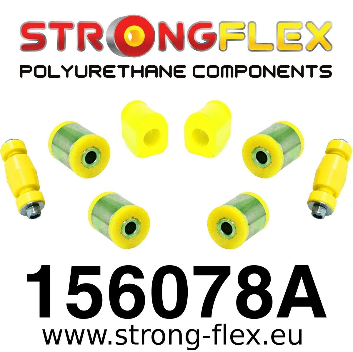 156078A: Zestaw poliuretanowy przedniego zawieszenia SPORT Renault Clio
