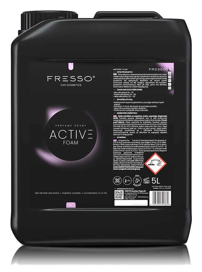 FRESSO Active Foam piana aktywna mycie wstępne 5l 5000ml