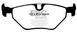 DP1091 Klocki hamulcowe ULTIMAX2 EBC Brakes BMW 5 Series X 4WD E34 525 5 Series E39 520 5 Series E39 523 5 Series E39 525 5 Series E39 528 5 Series E39 530 5 Series E39 535 5 Series E39 540