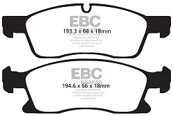 DP61871 Klocki hamulcowe GREENSTUFF EBC Brakes Dodge USA Durango Jeep Grand Cherokee Mercedes-Benz Dodge Durango Jeep Grand Cherokee GLClass X166 GL350 GLClass X166 GL400 GLEClass W166 GLE25