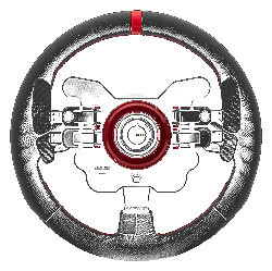 Skórzana Kierownica GT1 330mm Typ R SIMAGIC Łopatki Zmiany Biegów Symulator Simracing