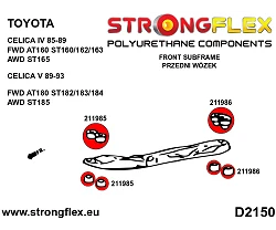 216263A: Kompletny zestaw zawieszenia SPORT Toyota Celica V 1989-1993