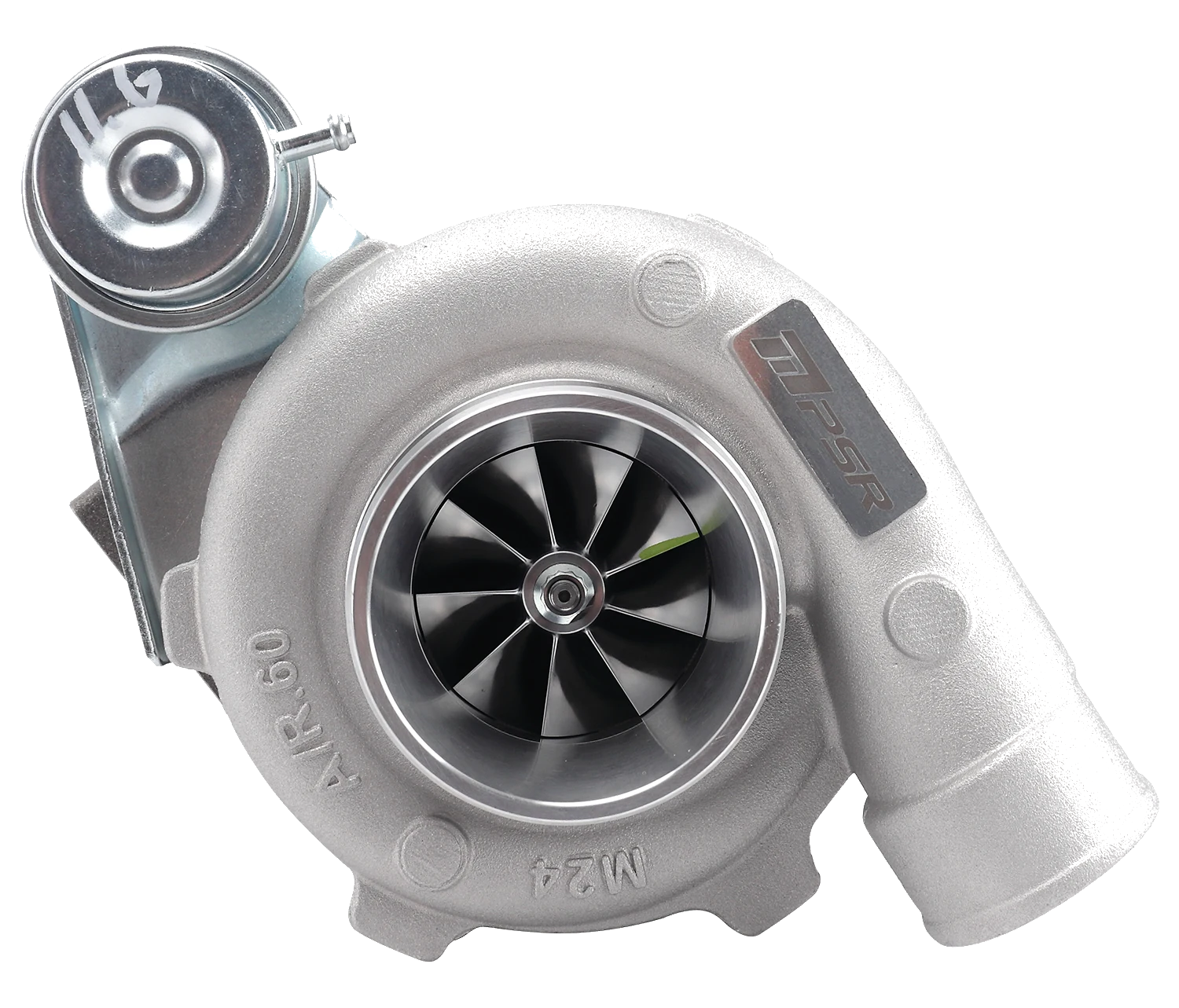 Turbosprężarka Pulsar PSR GTX3076R Gen2 Compact .72 2.5" V-Band Wlot 3" V-Band Wylot IWG 11.6PSI Billet Aktuator Łożyska kulkowe