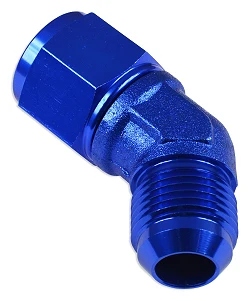 AN4 45' Nypel adapter żeńsko-męski JIC Niebieski