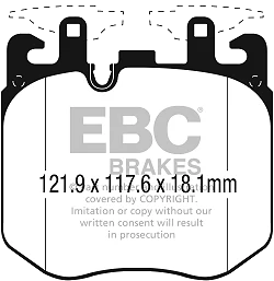 DP42304R Klocki hamulcowe YELLOWSTUFF EBC Brakes BMW 3 Series G20 330e 3 Series G20 330 3 Series G20 M340 3 Series xDrive G20 330e 3 Series xDrive G20 330 3 Series xDrive G20 M340 3 Series G