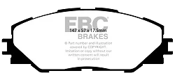 DP61792 Klocki hamulcowe GREENSTUFF EBC Brakes Toyota Harrier XU60 Rav 4 XA30 Rav 4 XA40 Toyota RAV 4 RAV 4 3rd row Seats