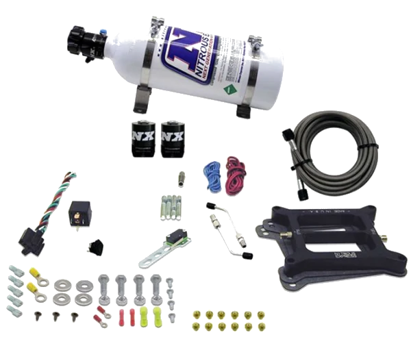 4150 Conventional Plate System Alcohol Stage 6 50-300Hp with 5Lb Bottle Nitrous Express NX 30045-05