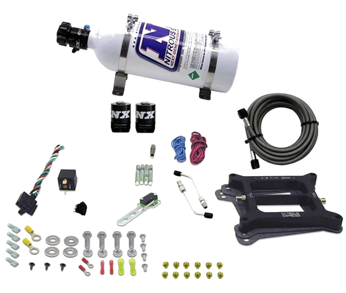 4150 Conventional Plate System Alcohol Stage 6 50-300Hp with 5Lb Bottle Nitrous Express NX 30045-05