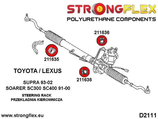 211635B: Obejma przekładni kierowniczej Toyota Soarer - 211635B_47mm