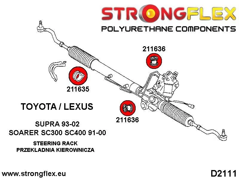 211635B: Obejma przekładni kierowniczej Toyota Soarer - 211635B_47mm