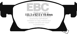 DPX2267 Klocki hamulcowe ULTIMAX2 EBC Brakes Opel Astra K VAUXHALL Astra K
