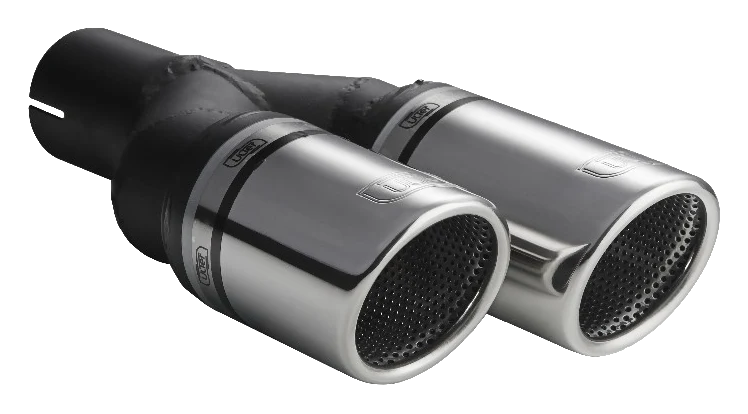 Uniwersalna końcówka tłumika okrągła 100mm długość 200/180mm średnica montażowa 60mm - N2-101RSL/60