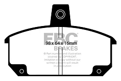 DP354 Klocki hamulcowe ULTIMAX2 EBC Brakes Renault 5 12 Saloon 12 Estate 18 18 Estate