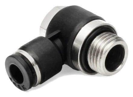 Nuke Performance szybkozłączka kątowa Pneufit 1/4 BSPP na przewód 6 mm
