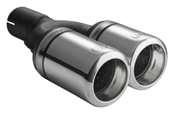Uniwersalna końcówka tłumika okrągła 80mm długość 200/180mm średnica montażowa 60mm - N2-07-1P/60