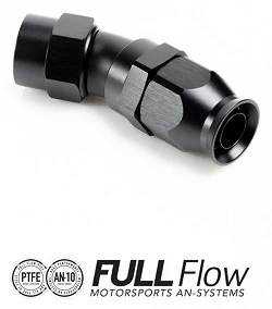 Nuke Performance Full Flow PTFE Hose End Fitting 30 Degree AN6