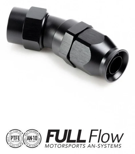 Nuke Performance Full Flow PTFE Hose End Fitting 30 Degree AN6