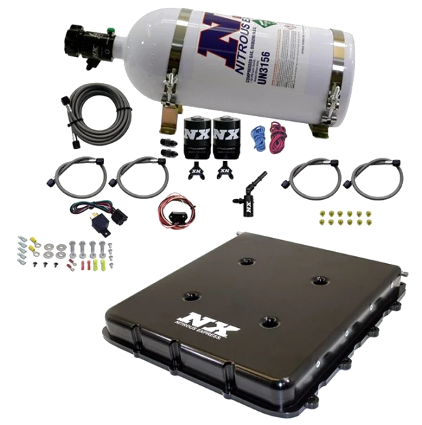 Nitrous System with Billet LT4 Supercharger Lid with 10LB Bottle Nitrous Express NX 20939-10