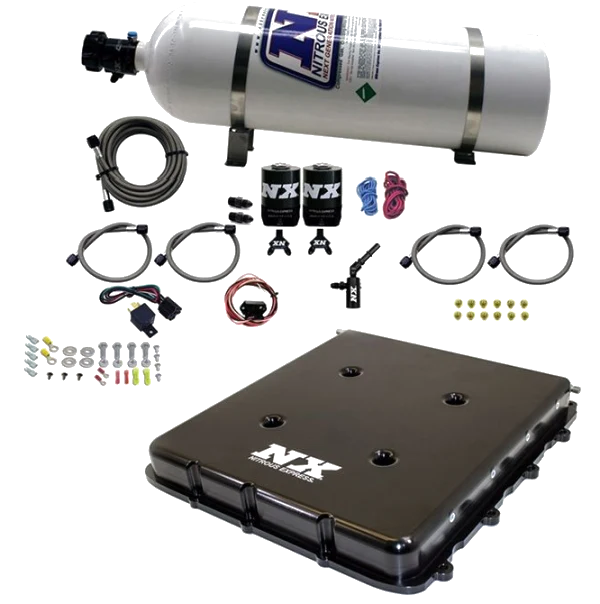 Nitrous System with Billet LT4 Supercharger Lid with 15Lb Bottle Nitrous Express NX 20939-15