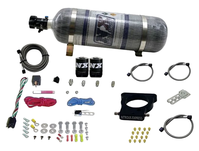 3-Bolt Nitrous Plate System with 12Lb Carbon Bottle for GM LS Nitrous Express NX 20935-12