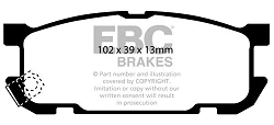 DP51453B Klocki hamulcowe BLUESTUFF NDX EBC Brakes Mazda Miata MX5
