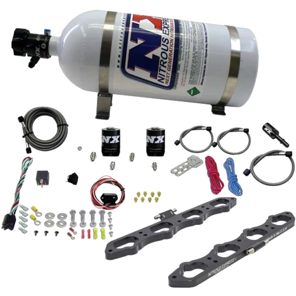 Direct Port Plate System with 10Lb Bottle for Ford Coyote Engine Nitrous Express NX 20956-10